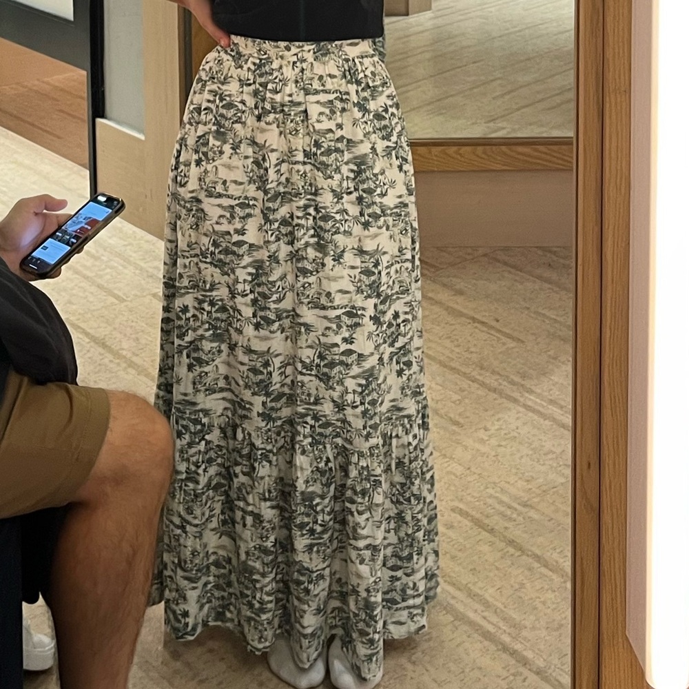A&F LINEN MAXI SKIRT